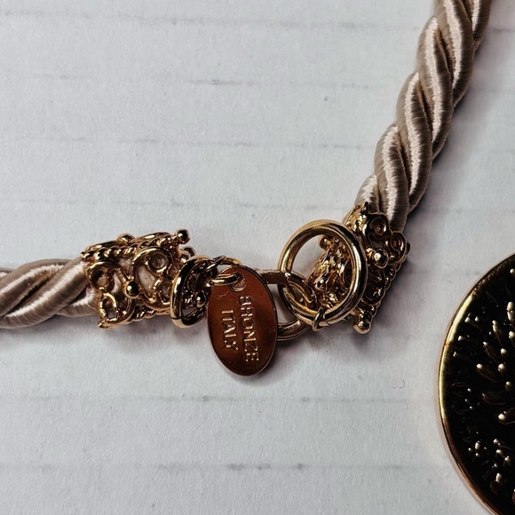 BELLEZZA Bronze Coin Charm Cluster Pendant Long Rope Necklace - Picture 7 of 7